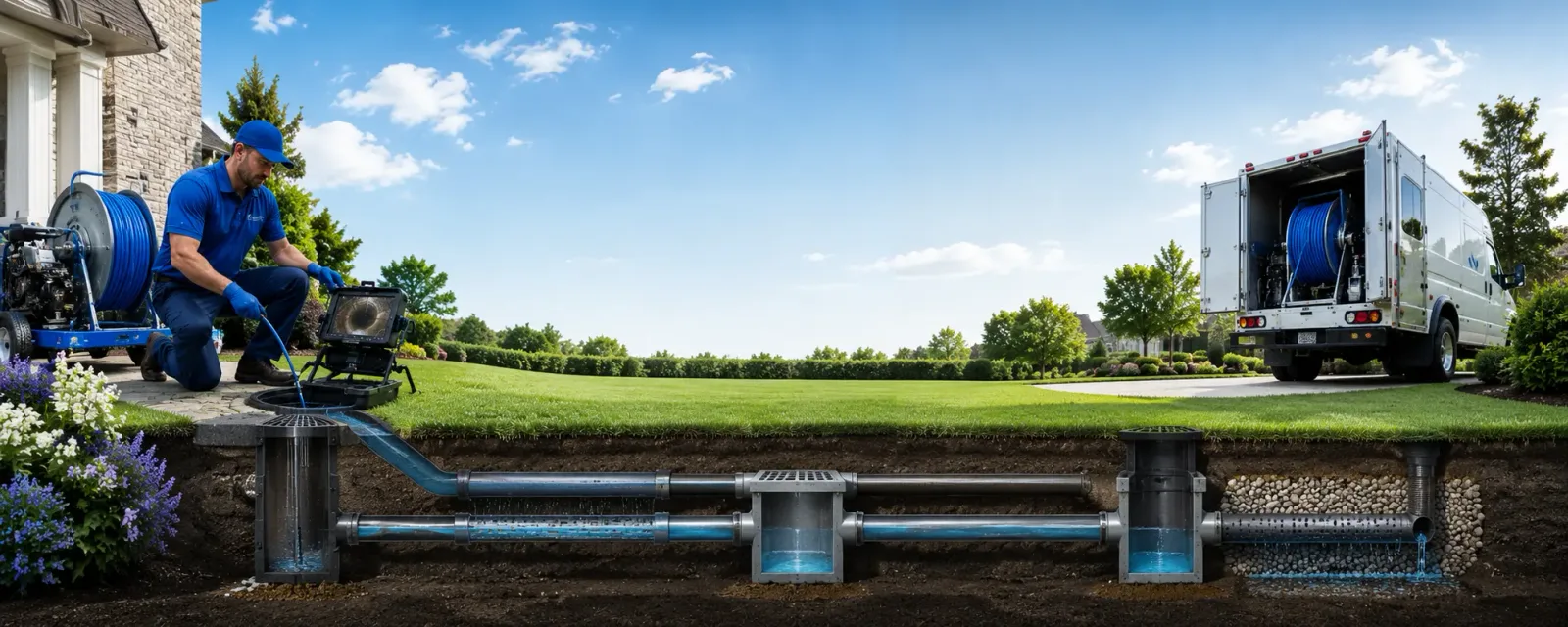 Outdoor drain cleaning information for Centerville, IN